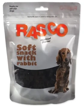 Rasco Měkký pamlsek s králičím masem 400g / Pamlsky pro psy / doypack (4904-65379)