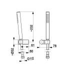KFA - Sprchová sada MOZA PREMIUM, broušené zlato 841-225-31