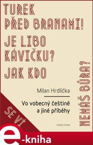 Vo vobecný češtině a jiné příběhy - Milan Hrdlička e-kniha