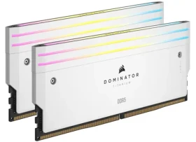 Corsair Dominator Titanium White 32GB (2x 16GB) DDR5 6600MHz / CL32 / DIMM / RGB / XMP / 1.4V (CMP32GX5M2X6600C32W)