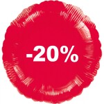 Balónek fóliový červený -20% balonky.cz Balónek fóliový červený -20% balonky.cz