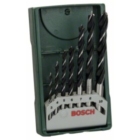 Bosch Accessories 2607019580 sada spirálových vrtáků do dřeva 7dílná 3 mm, 4 mm, 5 mm, 6 mm, 7 mm, 8 mm, 10 mm válcová stopka 1 sada