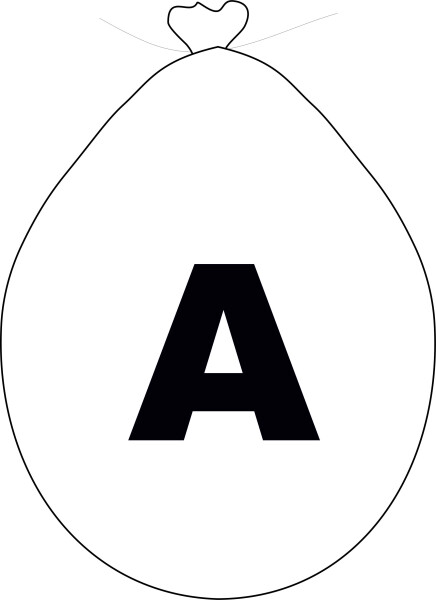 Balónek písmeno A bílé balonky.cz Balónek písmeno A bílé balonky.cz