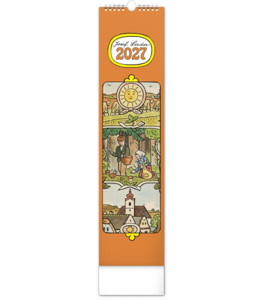 NOTIQUE Kalendář 2027 nástěnný: Josef Lada, 12 x 48 cm