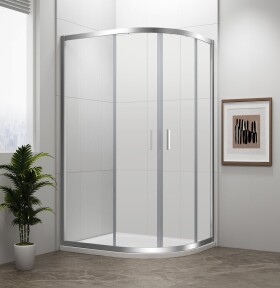 POLYSAN - EASY čtvrtkruhová sprchová zástěna 900x800, L/R, čiré sklo EL2815