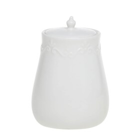 Chic Antique Porcelánová dóza s pokličkou Provence White 320 ml, bílá barva, porcelán