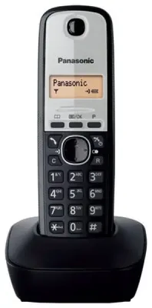 Rozbaleno - Panasonic KX-TG1911FXG černo-šedá / DECT bezdrátový telefon / 1-řádkový displej / české menu / rozbaleno (KX-TG1911FXG.rozbaleno)