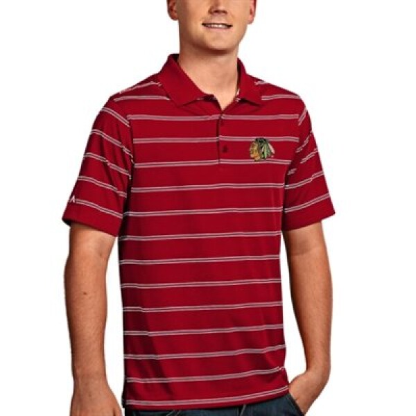 Antigua Pánské Tričko Chicago Blackhawks Deluxe Polo červené Velikost: