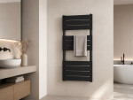 CERANO - Koupelnový radiátor Claude - boční připojení - 480 W - černá matná - 1000x500 mm CER-050692