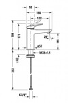 DURAVIT - Wave Umyvadlová baterie, kartáčovaný bronz WA1020002004