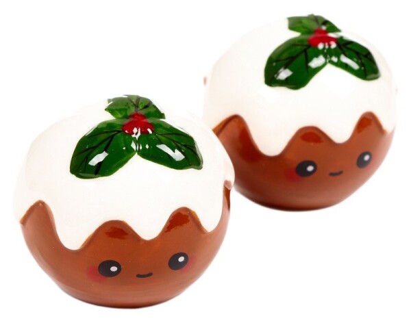 Sada slánka a pepřenka keramika - vánoční Pudink Foodiemals