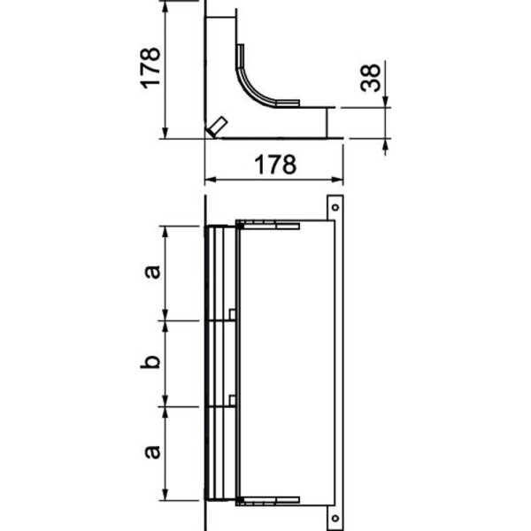 OBO Bettermann 7400662 ohyb (š x v) 350.00 mm x 38.00 mm 1 ks