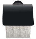 DURAVIT - Starck T Držák toaletního papíru s krytem, matná černá 0099404600