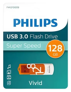 Philips Vivid Edition Sunrise Orange 128GB / Flash disk / USB 3.0 (FM12FD00B/00)