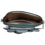 Luxusní dámská koženková crossbody kabelka MaxFly Scarlet, džínově modrá