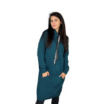 HOSH Pletené šaty EVELYN s kapucí Barva: Starorůžová