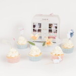 Meri Meri Sada na pečení cupcakes Easter Cottage – 24 ks, růžová barva, papír