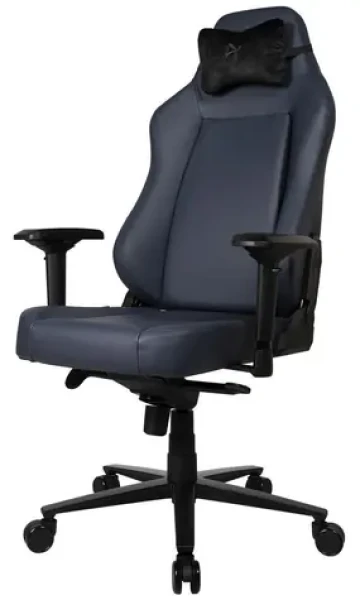 AROZZI PRIMO PREMIUM modro-šedá / herní židle / 130.5 - 140.5 cm / nosnost 145 kg / kůže (PRIMO-PREM-OC)