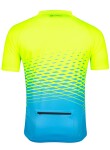 Dres FORCE MTB ANGLE krátký rukáv, fluo-modrý