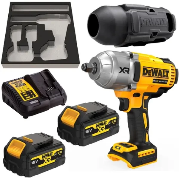 DeWalt DCF900P2G / Rázový utahovák / 18 V XR / 1355 Nm / 2300 ot-min / upínaní 1/2" / 2x 5.0Ah (DCF900P2G)