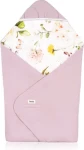 LIONELO Zavinovačka Pink Flower / Zavinovačka / TOG 2,5 / 90 × 90 cm / bambus, bavlna (LO-TRAVEL SWADDLE BLANKET PINK FLOWER)