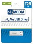 MyMedia MyAlu 128GB stříbrná / Flash disk / USB 3.2 Gen 1 / čtení: 80 MB/s (69278)