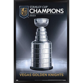 Fanatics Zarámovaný plakát Vegas Golden Knights 2023 Stanley Cup Champions 24.25" x 35.75" Framed Logo Poster