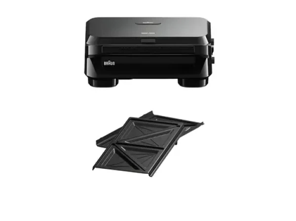 Braun Snack Maker 5 SM5000 černá / Sendvičovač / 800 W / vyjímatelné desky PTFE (0X23100000 SM5000)