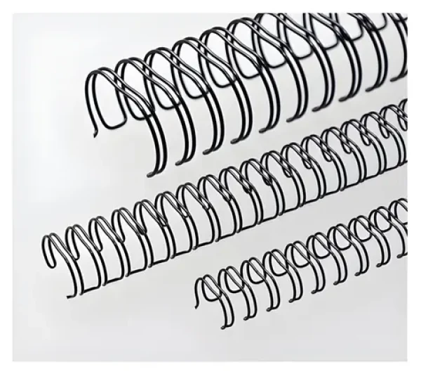 Eurosupplies Kovové hřbety 8mm černá / pro 36–50 listů - 80 g papíru / 100 ks