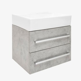 Koupelnová skříňka s umyvadlem SAT Cube Way 60x53x46 cm beton mat CUBE46602BESATCWL CUBE46602BESATCWL