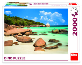 Puzzle Pláž 2000 dílků - Dino
