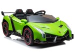 Mamido Elektrické autíčko Lamborghini Venno LCD MP4 4x4 zelené
