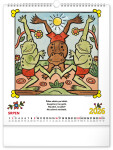 Nástěnný kalendář 2026 NOTIQUE - Josef Lada – Říkadla, 30 x 34 cm