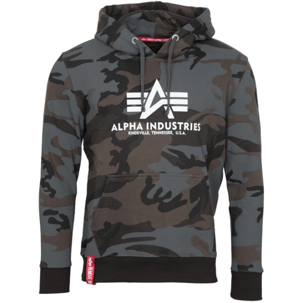Alpha Industries Mikina Basic Hoody blackcamo XL