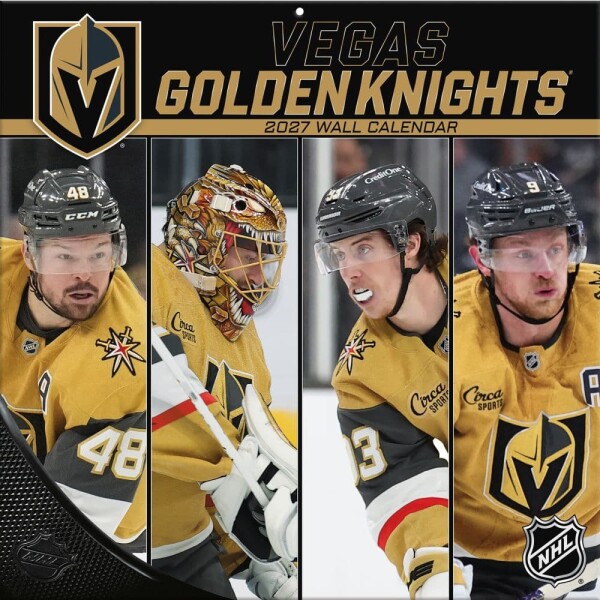 JF Turner Kalendář Vegas Golden Knights NHL 2027 Wall Calendar