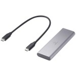 Renkforce RF-5052920 pouzdro pro pevný disk M.2 M.2 2230, M.2 2242, M.2 2260, M.2 2280 USB-C® USB 3.2 (2. generace), M.2