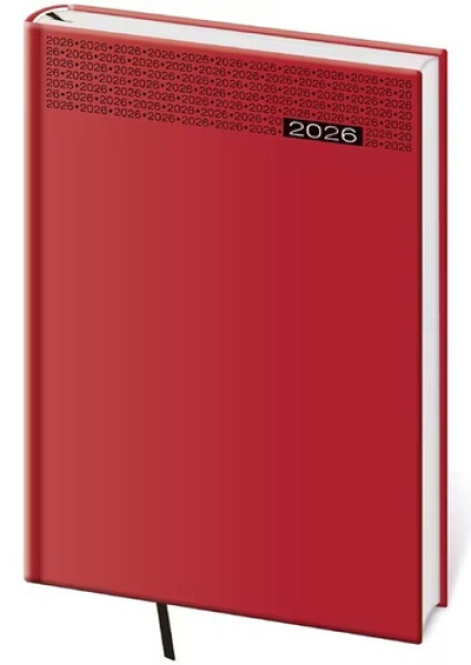Diář 2026 denní A5 Gommato - červená