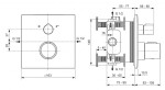 IDEAL STANDARD - CeraTherm Termostatická vanová baterie pod omítku, Magnetic Grey A7522A5