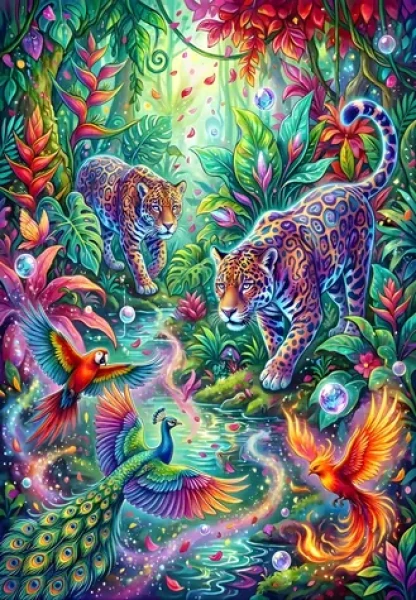ALIPSON Puzzle Pestrobarevná džungle
