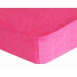 DekorTextil Napínací prostěradlo FROTÉ Premium růžové ROZMĚR: (š/d/v) 100 x 220 x 20 cm