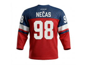 CCM Dres české hokejové reprezentace Martin Nečas Olymp 2026 - červený Velikost: S