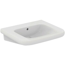 IDEAL STANDARD - Contour 21+ Umyvadlo bezbariérové 65x56 cm, s přepadem, bez otvoru pro baterii, SmartGuard+, bílá E3623HY