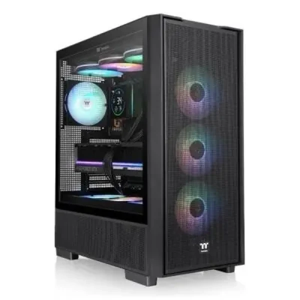 Thermaltake S380 TG ARGB černá / ATX / 2x USB-A 3.0 / 1x USB-C 3.2 / ARGB / bez zdroje / průhledná bočnice (CA-11K-00M1WN-00)