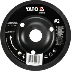 YATO Rotační rašple úhlová 125 mm typ 2 / Rašple / Upínací otvor 22,2 mm / Max. 13000 min-1 (YT-59165)