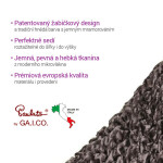 Bielastické potahy MARMO hnědé postel (š. 140 - 200 cm)