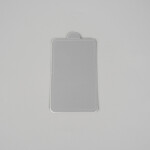 Cake star Podložka pod minidezerty stříbrná obdelník 10x6 cm