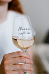 Bella Rose Sklenice na víno Všechno bude CZ, čirá barva, sklo, 350 ml