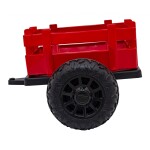 Mamido Dětský elektrický traktor BLAST s přívěsem 2x200W červený