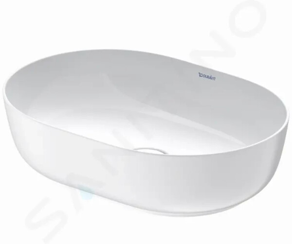 DURAVIT - Luv Umyvadlo na desku, 500x350 mm, bez přepadu, WonderGliss, bílá/matná bílá 03795026001