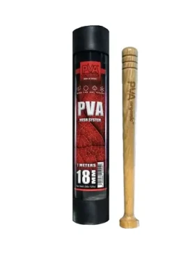 PVA Organic PVA punčocha na tubusu s dřevěným pěchovačem 7m 18mm (TUB18)